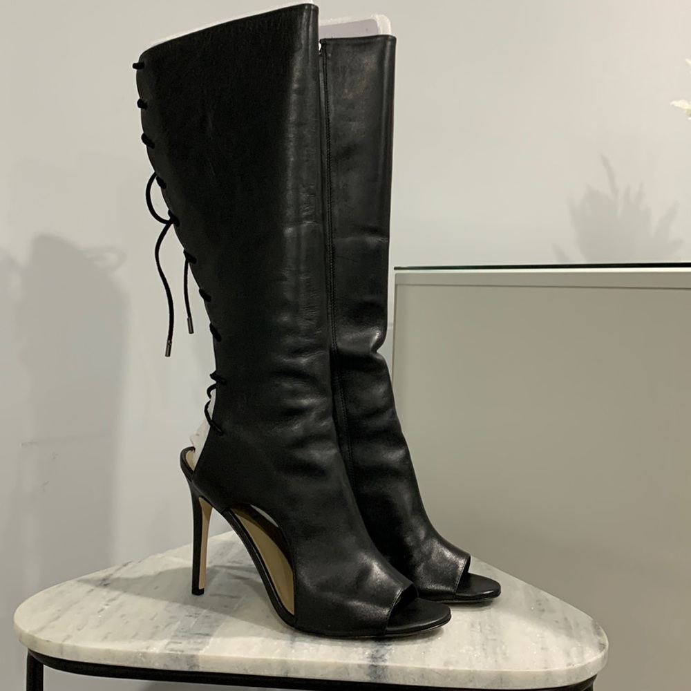 Via Spiga leather lace up heels